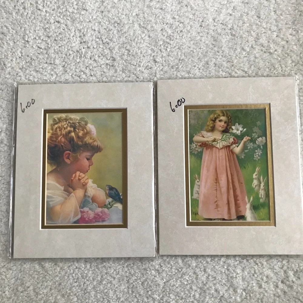 NWOT 8x10 Vantage Art Prints – Children with Nature Theme (Set of 2)